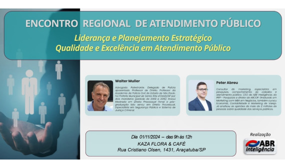 ENCONTRO REGIONAL DE ATENDIMENTO PÚBLICO - ARAÇATUBA/SP - 01/11/2024 ENCONTRO REGIONAL DE ATENDIMENTO PÚBLICO - ARAÇATUBA/SP - 01/11/2024