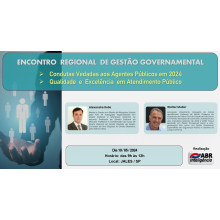 ENCONTRO REGIONAL DE GESTÃO GOVERNAMENTAL - 10 DE MAIO 2024 - JALES SP