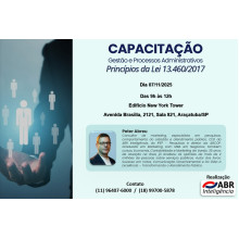 CAPACITAÇÃO GESTÃO E PROCESSOS ADMINISTRATIVOS - LEI 13.460/2017 - 07 DE NOVEMBRO DE 2025 - ARAÇATUBA/SP