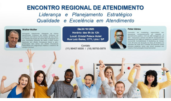 ENCONTRO REGIONAL DE ATENDIMENTO PÚBLICO - LINS/SP - 24/10/2025 ENCONTRO REGIONAL DE ATENDIMENTO PÚBLICO - LINS/SP - 24/10/2025
