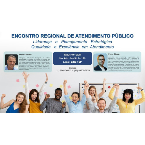 ENCONTRO REGIONAL DE ATENDIMENTO PÚBLICO - LINS/SP - 24/10/2025