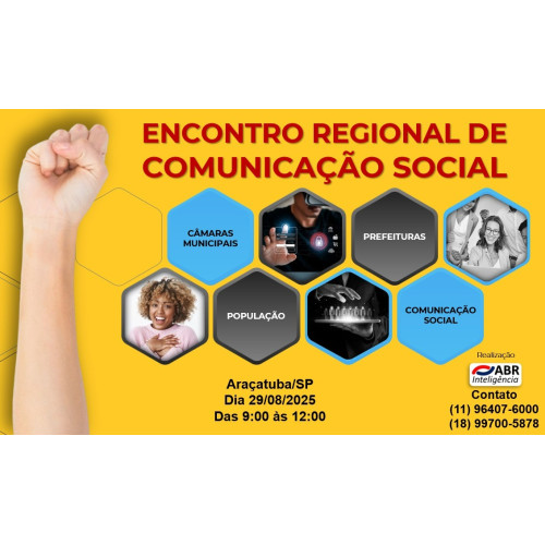 ENCONTRO REGIONAL DE COMUNICAÇÃO SOCIAL - 29 DE AGOSTO DE 2025 - ARAÇATUBA/SP