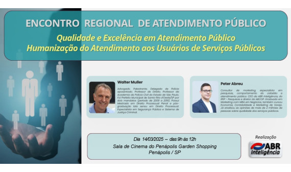 ENCONTRO REGIONAL DE ATENDIMENTO PÚBLICO - PENÁPOLIS/SP - 14/03/2025 ENCONTRO REGIONAL DE ATENDIMENTO PÚBLICO - PENÁPOLIS/SP - 14/03/2025