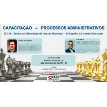 CAPACITAÇÃO EM PROCESSOS ADMINISTRATIVOS - (IEG-M) - 15 DE JULHO DE 2026 - SÃO JOSÉ DO RIO PRETO/SP CAPACITAÇÃO EM PROCESSOS ADMINISTRATIVOS - (IEG-M) - 15 DE JULHO DE 2026 - SÃO JOSÉ DO RIO PRETO/SP